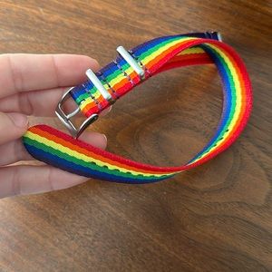 Pride rainbow watch strap from Fossil